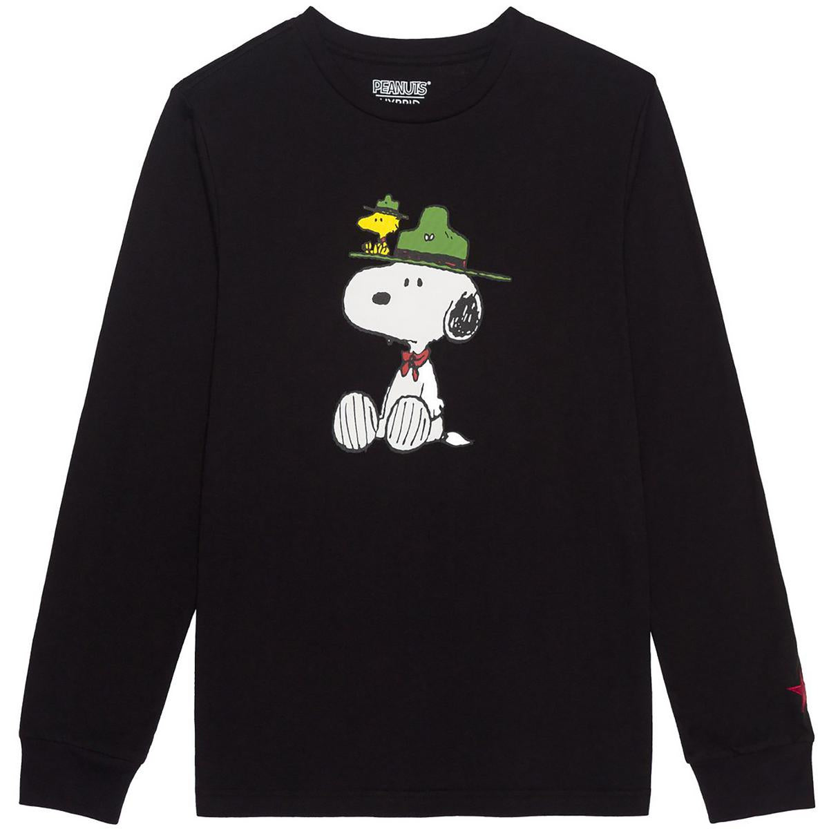 Peanuts Beagle Scout Mens Snoopy Woodstock Graphic T-Shirt