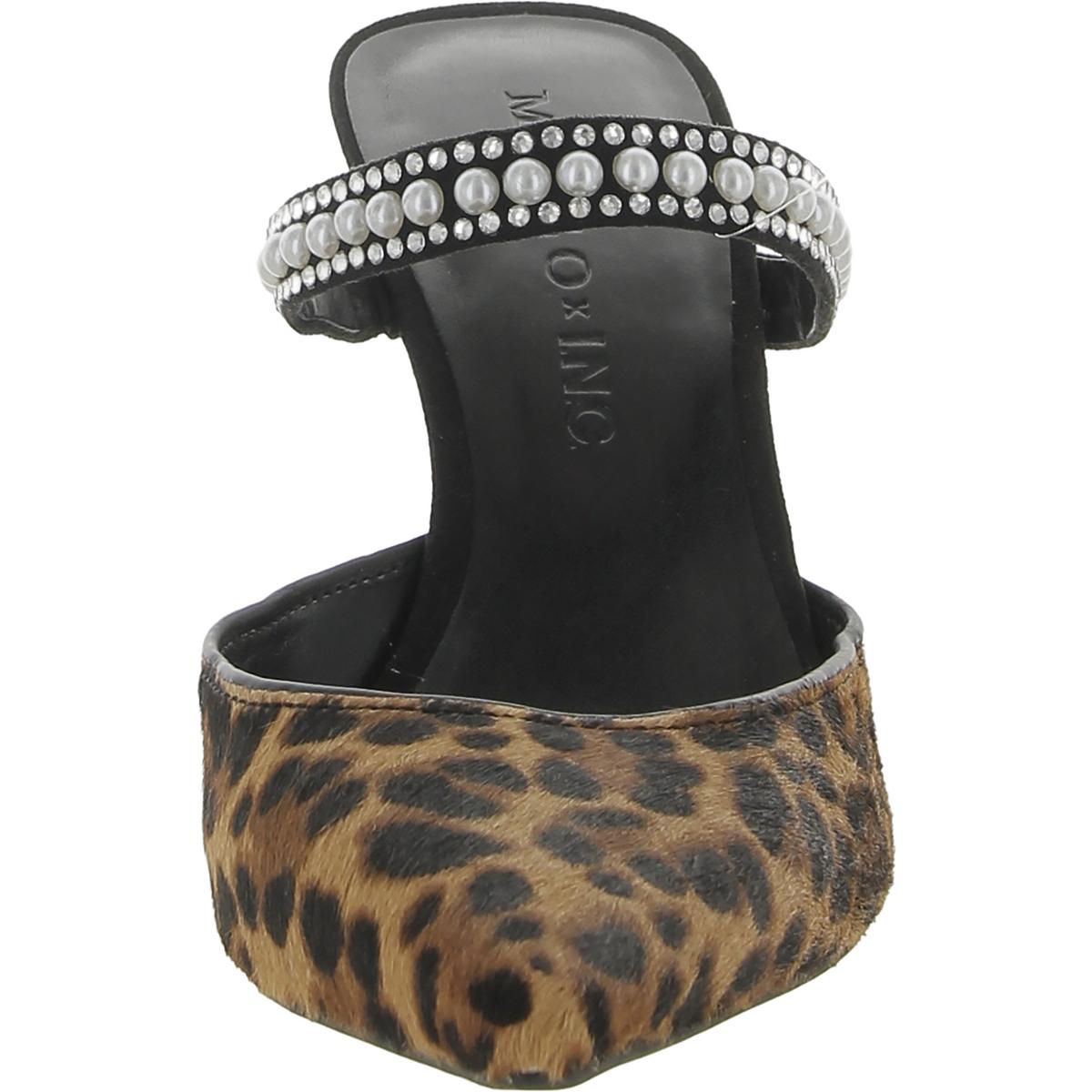 Cindy Womens Embellished Slip-on Mules
