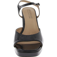 Ziarre Womens Patent Ankle Strap Platform Sandals