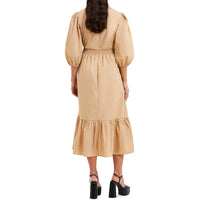 Rhodes Womens Daytime Keyhole Midi Dress