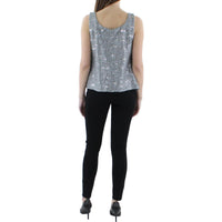 Womens Lace Sequined Tank Top