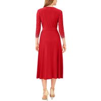 Womens Knit Beaded Midi Dress