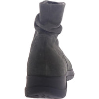 Boston Souch Womens Suede Side Zipper Ankle Boots