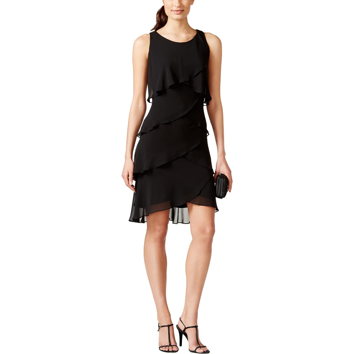Womens Chiffon Sleeveless Cocktail And Party Dress