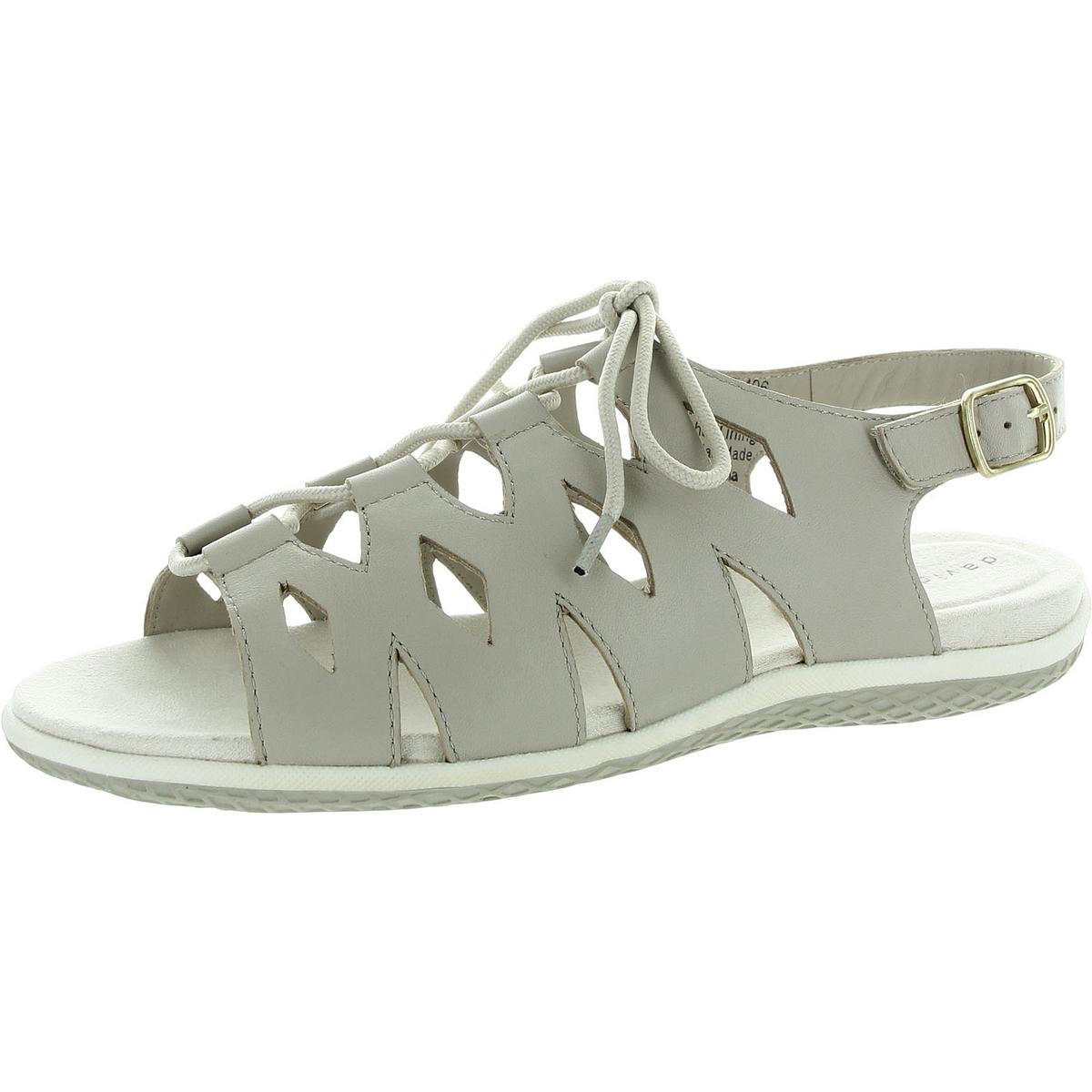 Darcy Womens Lace-Up Leather Slingback Sandals