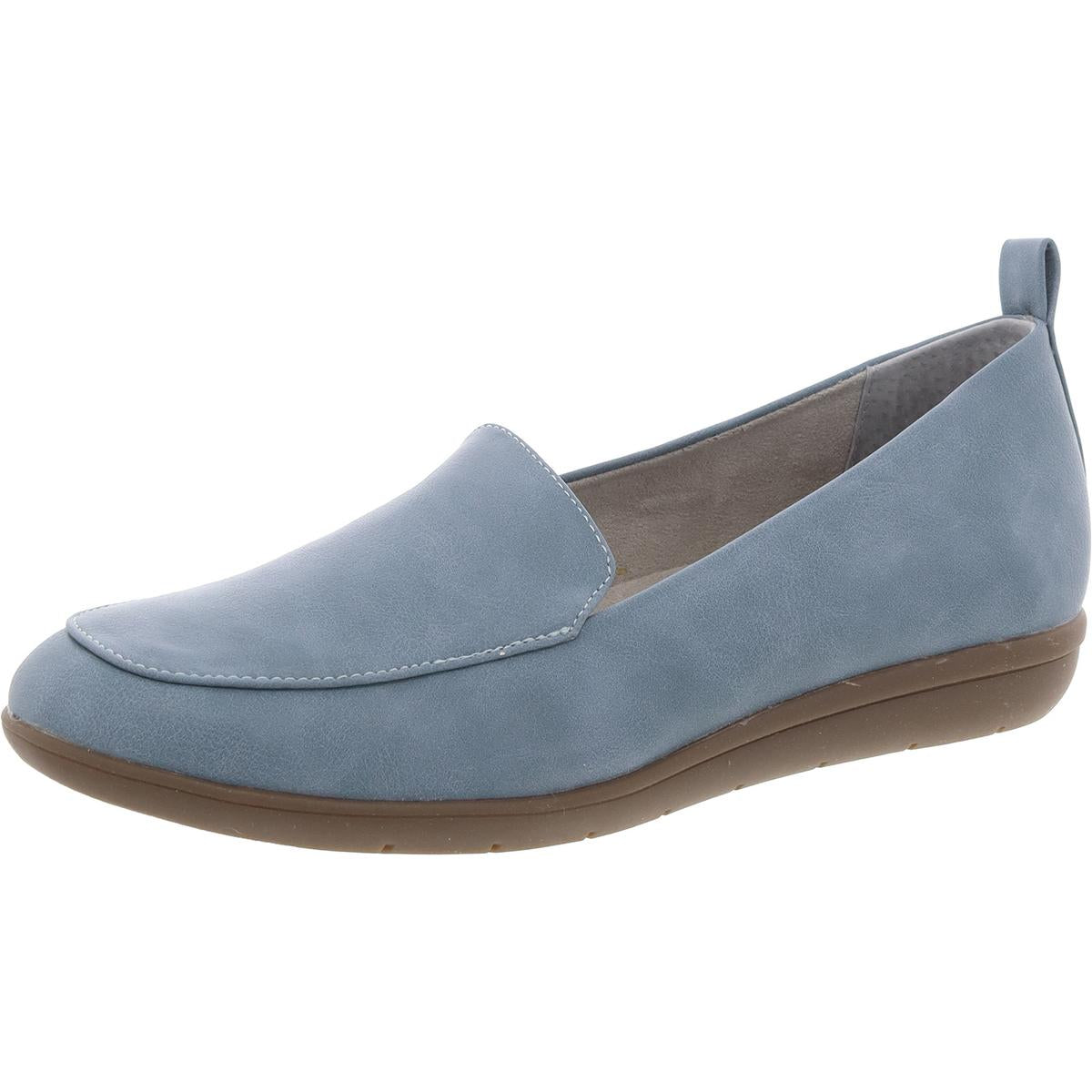 Twiggy Womens Solid Faux Leather Loafers