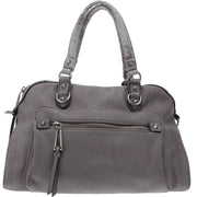 Womens Faux Leather Convertible Satchel Handbag