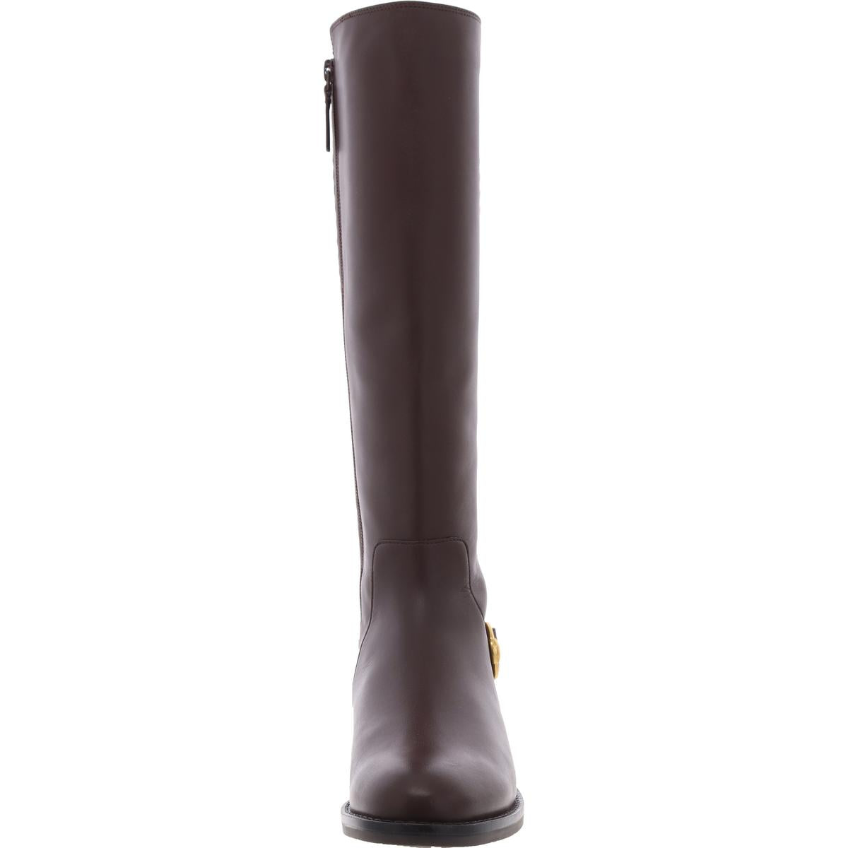 Clover Stretch Boot  Womens Zipper Leather Knee-High Boots
