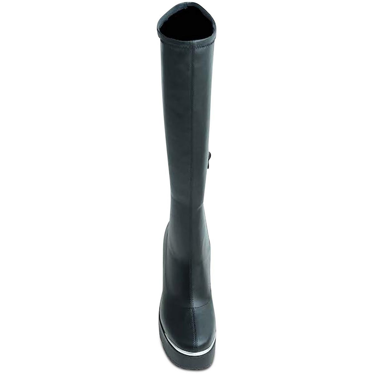 Killian  Womens Faux Leather Dressy Knee-High Boots