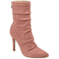 Markie Womens Dressy Stiletto Mid-Calf Boots 9 Medium Blush