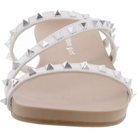 Candy Womens Studded Slide Sandals