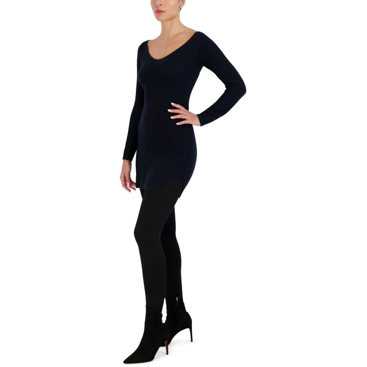 Womens Knit Mini Sweaterdress
