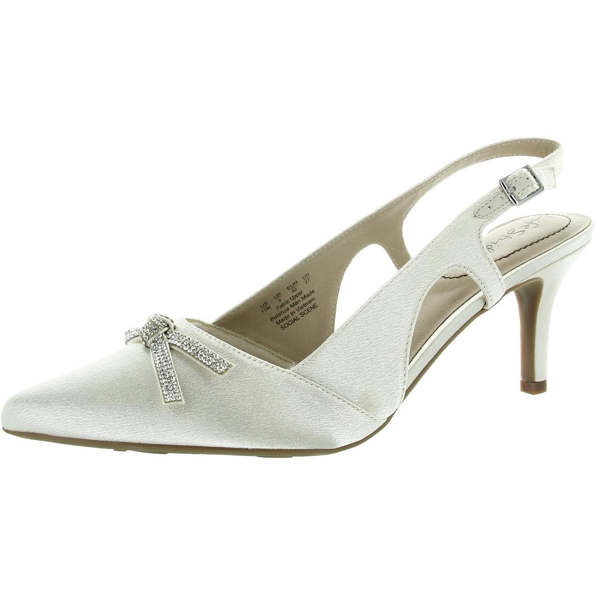 Womens Bow Man Made Pumps