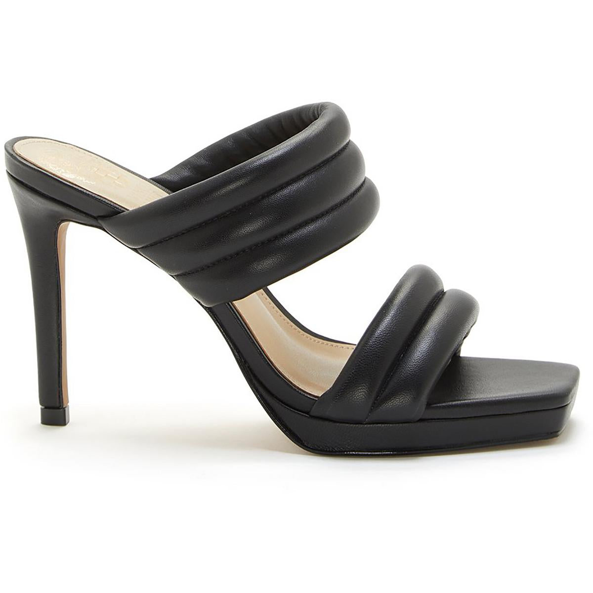 Eluinsa Womens Leather Slip On Heels