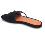 Lark Womens Leather Slip On Slide Sandals