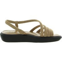 Hobby Womens Strappy Square Toe Wedge Sandals