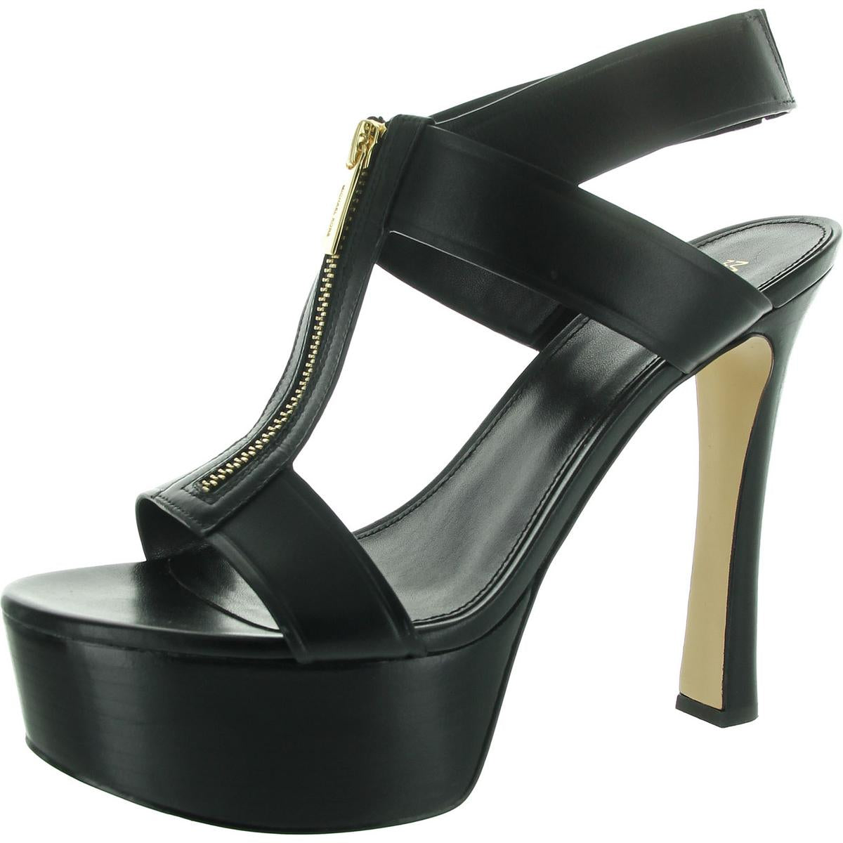 Womens Zipper Platform Heels