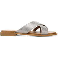 Carolyn Womens Slip On Flat Slide Sandals