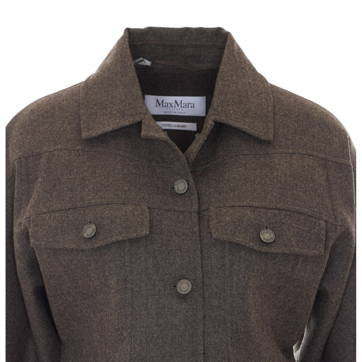 Max Mara Women Rapace Felted Wool Trucker Jacket