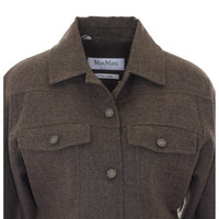 Max Mara Women Rapace Felted Wool Trucker Jacket