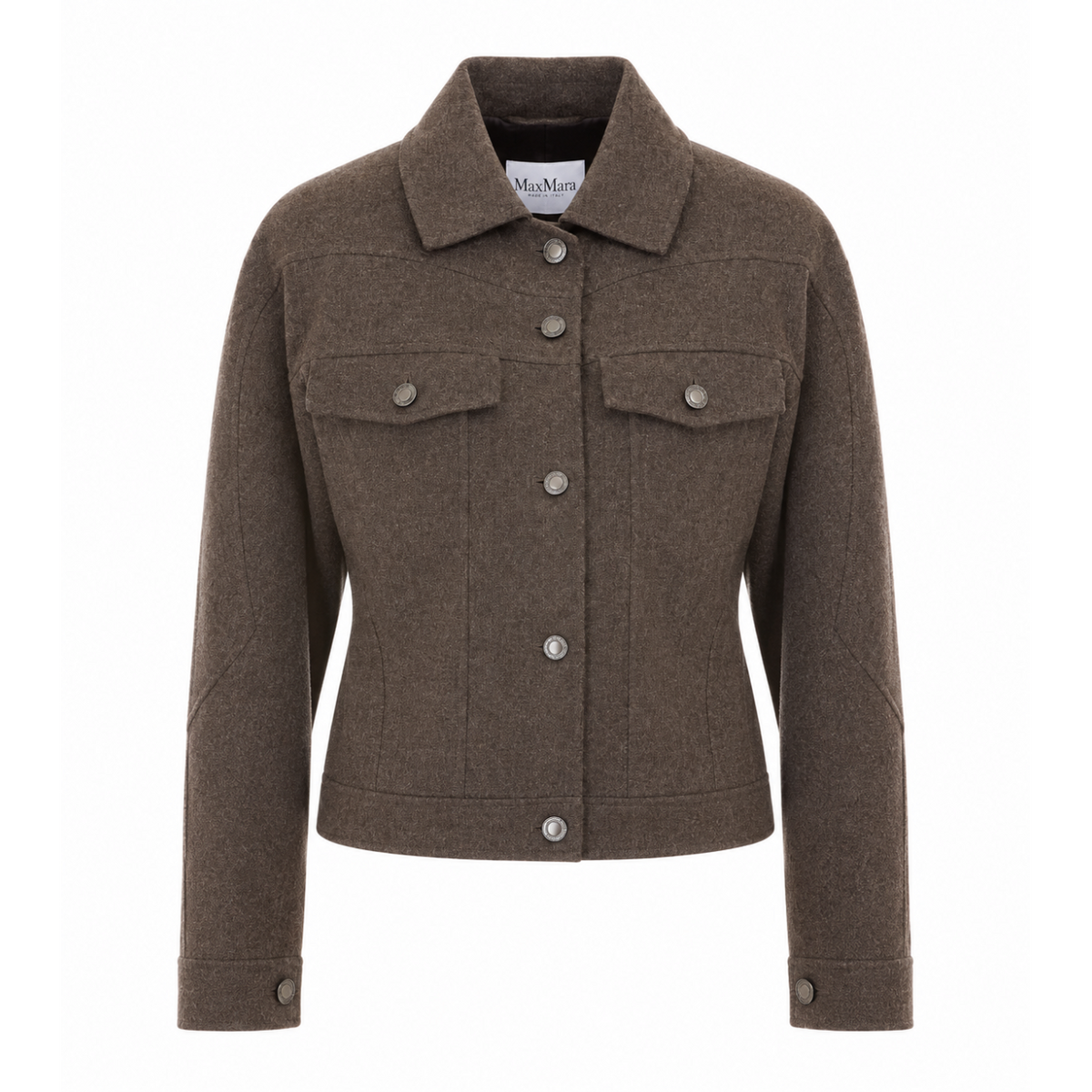 Max Mara Women Rapace Felted Wool Trucker Jacket