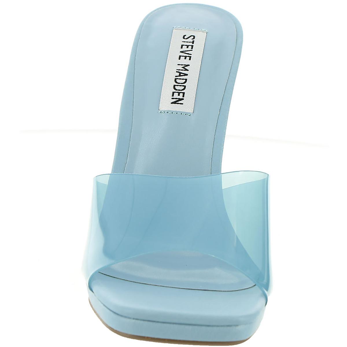 Lipa Womens Comfort Insole Square Toe Mule Sandals