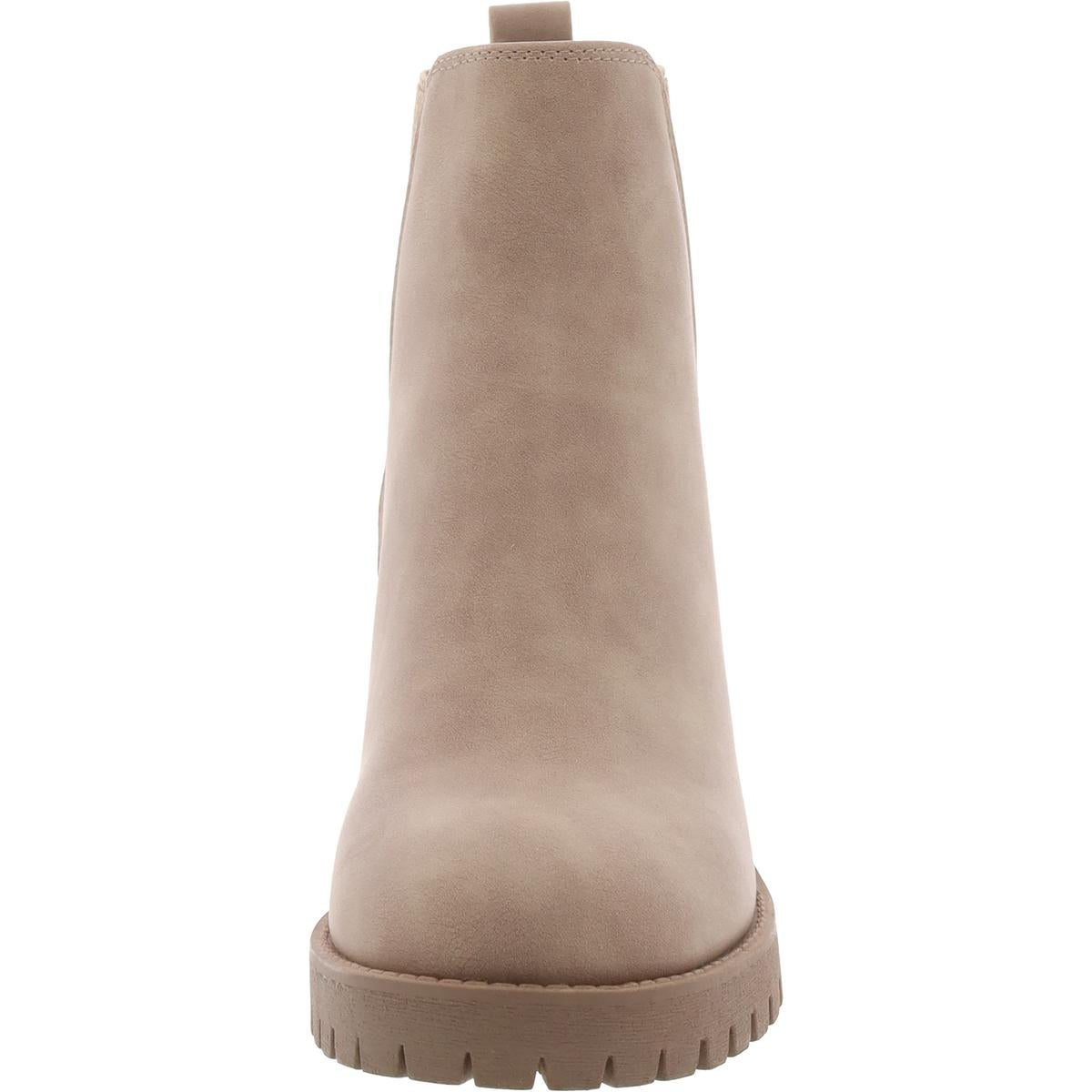 Womens Stretch Manmade Chelsea Boots
