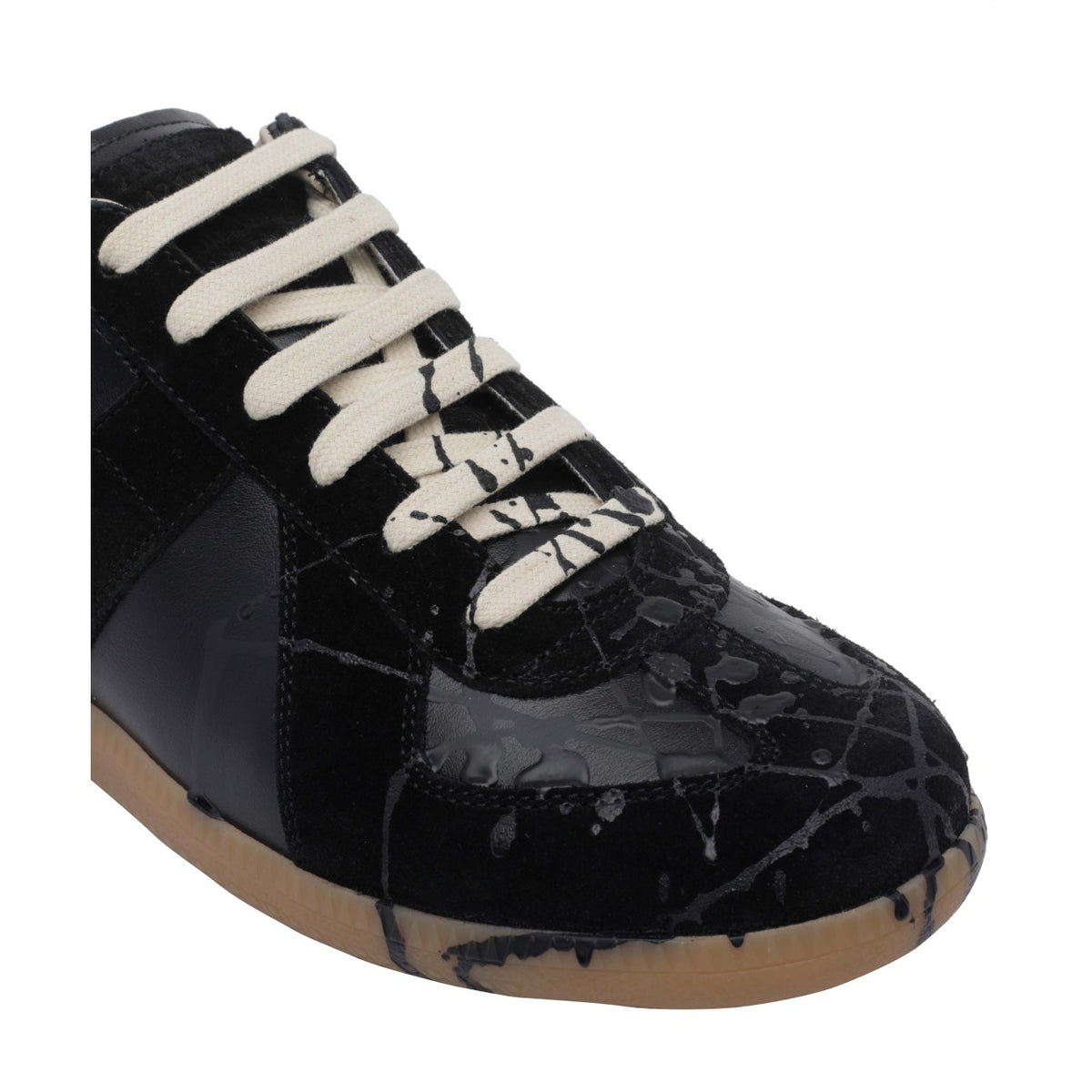 Maison Margiela Maison Margiela Men Replica Sneakers With Black Paint