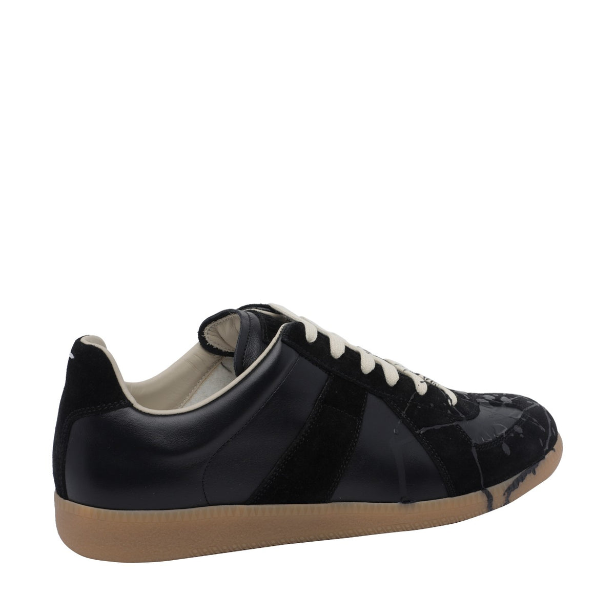 Maison Margiela Maison Margiela Men Replica Sneakers With Black Paint
