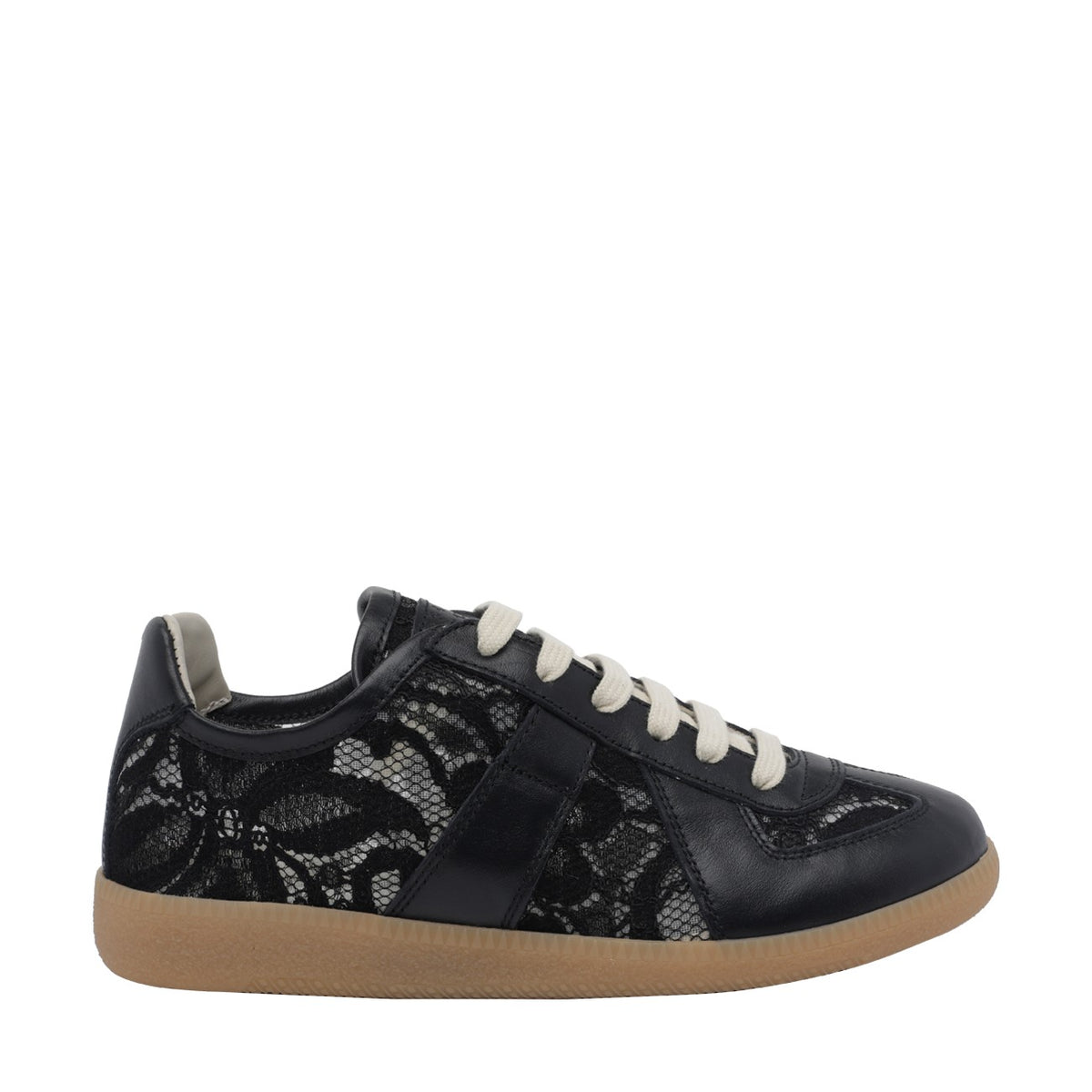 Maison Margiela Maison Margiela Women Replica Sneakers With Floral Lace Embroidery