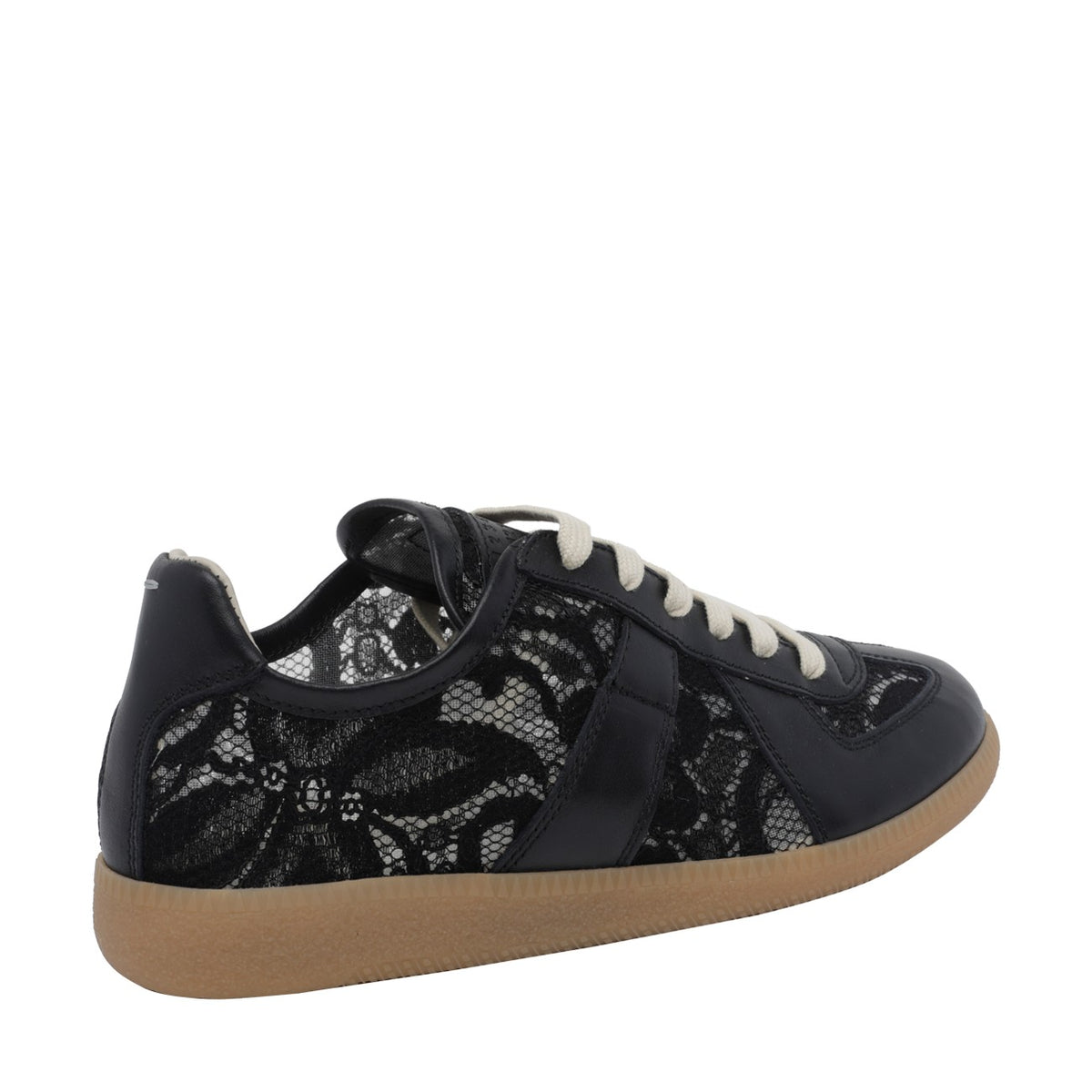 Maison Margiela Maison Margiela Women Replica Sneakers With Floral Lace Embroidery