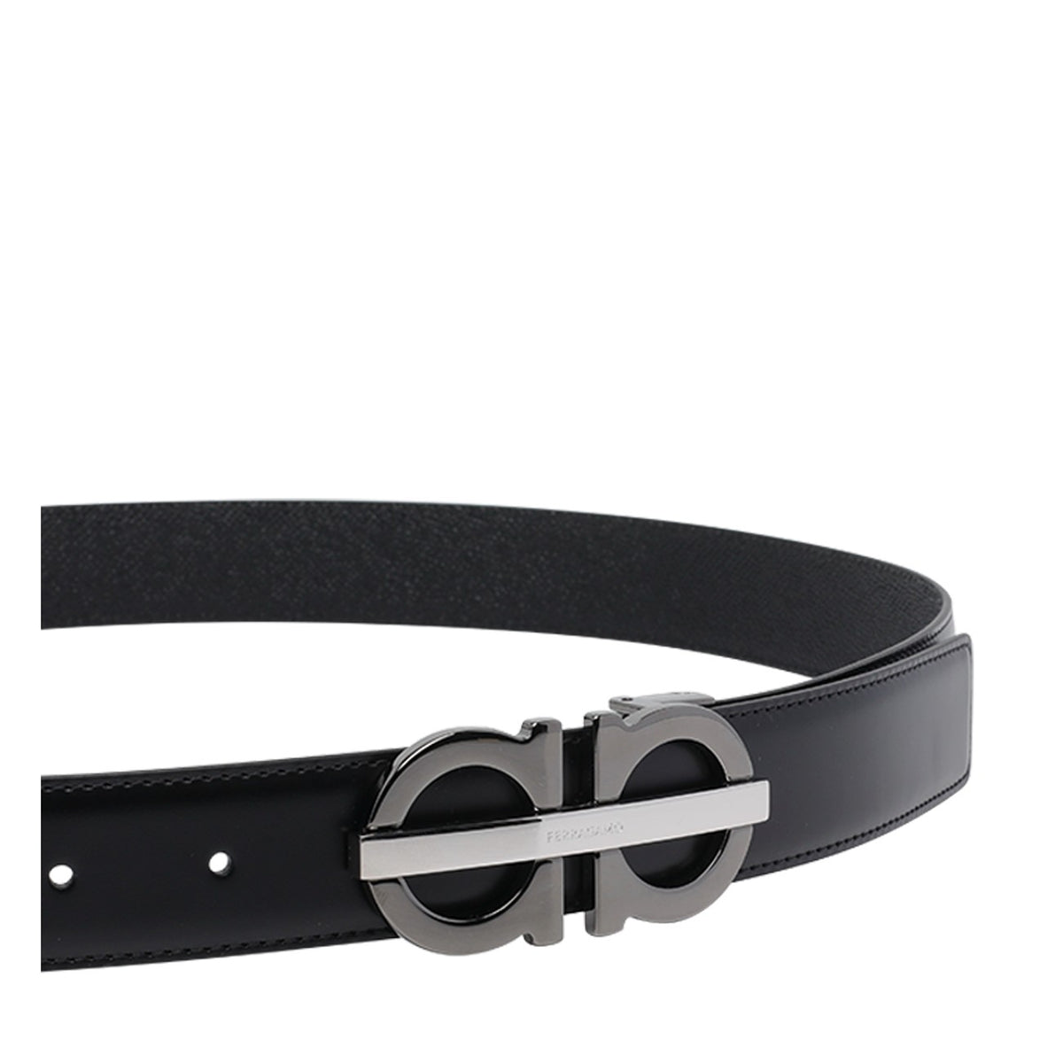 Ferragamo Ferragamo Men Reversible And Adjustable Gancini Belt