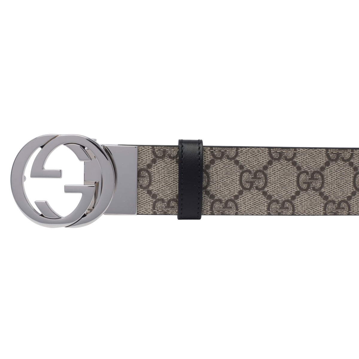 Gucci Men Reversible Buckle Gg Belt