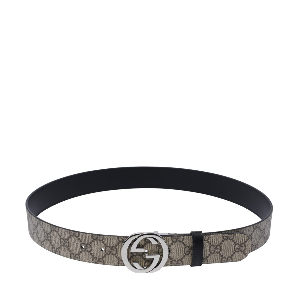 Gucci Men Reversible Buckle Gg Belt