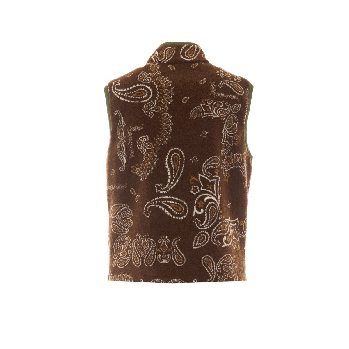 Moncler Moncler Men Reversible Paisley Print Teddy Fleece Padded Vest