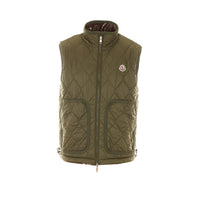 Moncler Moncler Men Reversible Paisley Print Teddy Fleece Padded Vest