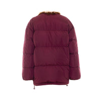 Miu Miu Miu Miu Women Reversible Technical Fabric And Shearling Down Jacket