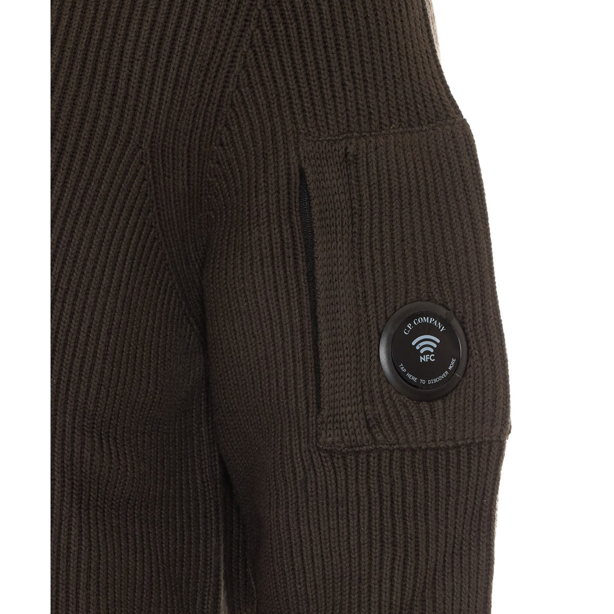 C.P. Company Men Ribbed Lens Sweater