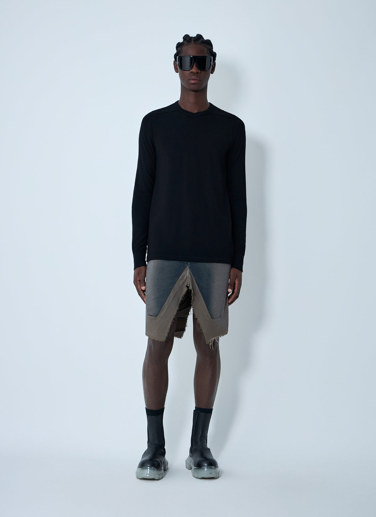 Rick Owens Rick Owens Men Slivered Midi Skirt