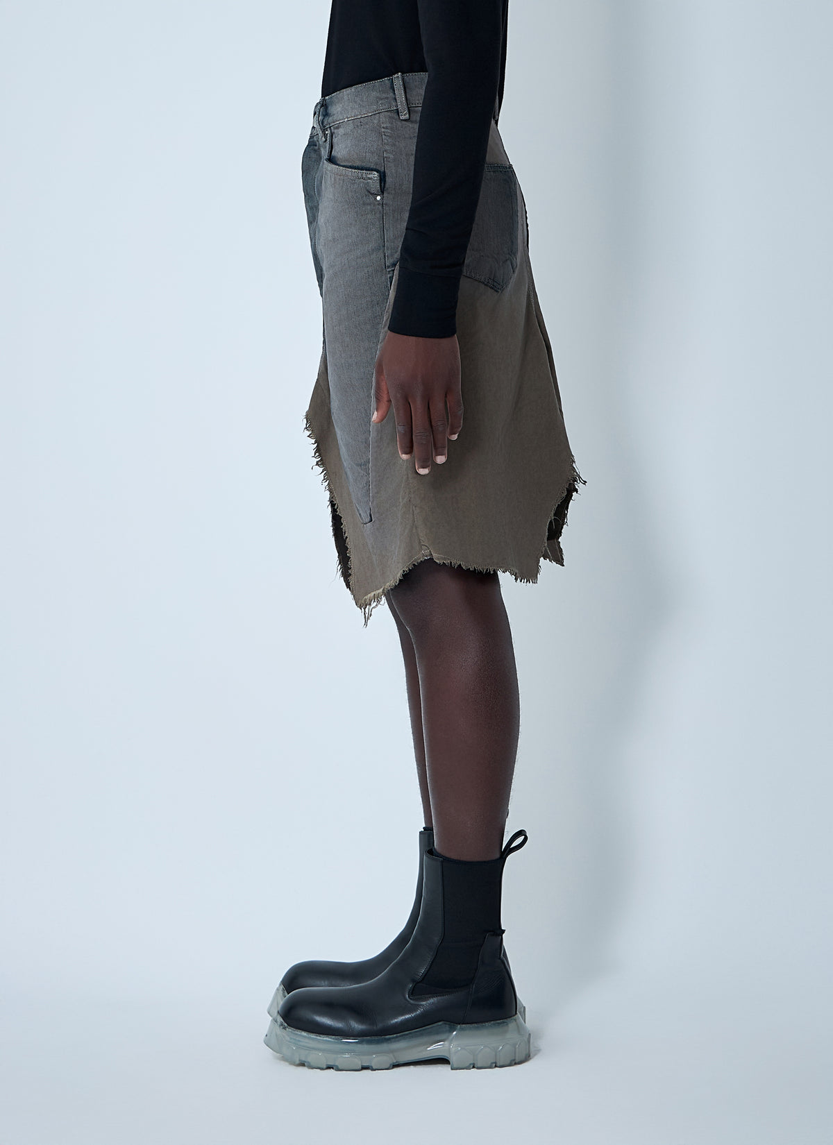 Rick Owens Rick Owens Men Slivered Midi Skirt