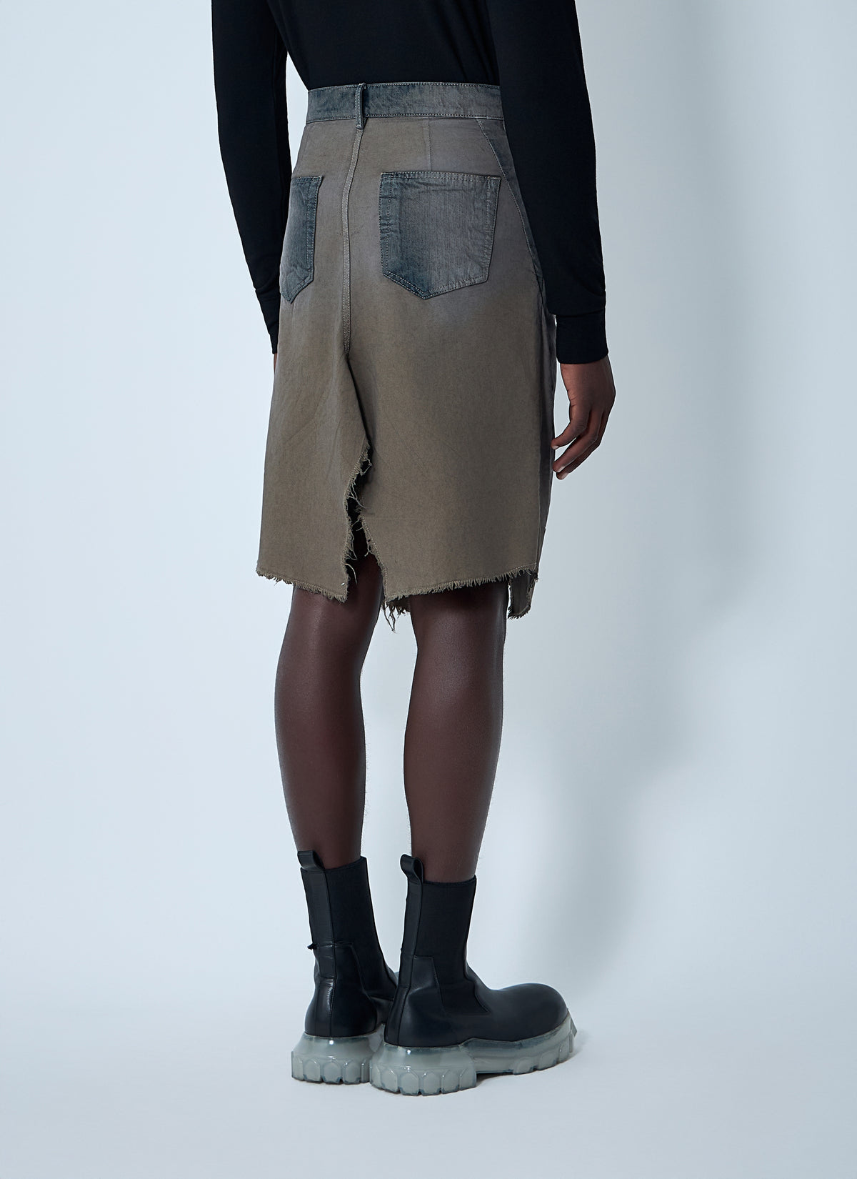 Rick Owens Rick Owens Men Slivered Midi Skirt