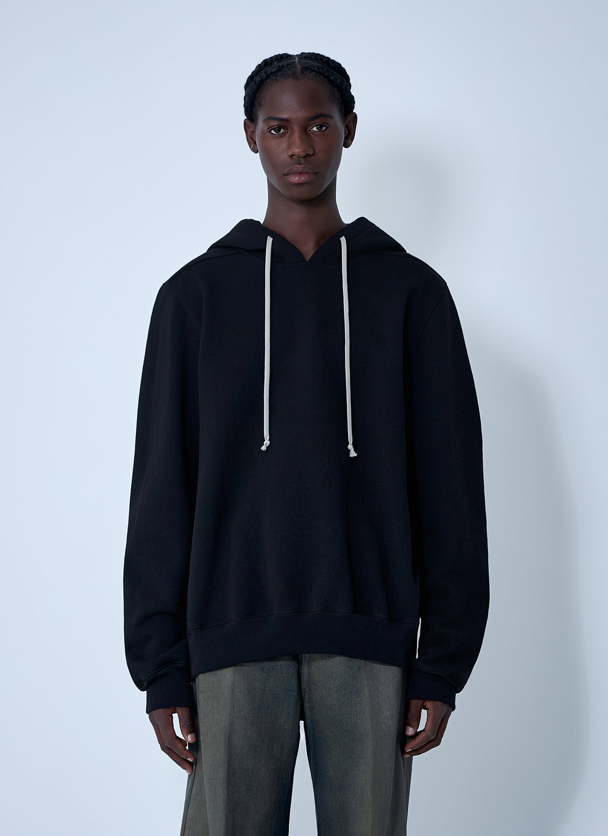Rick Owens Men Cotton Hooded Sweatshirt