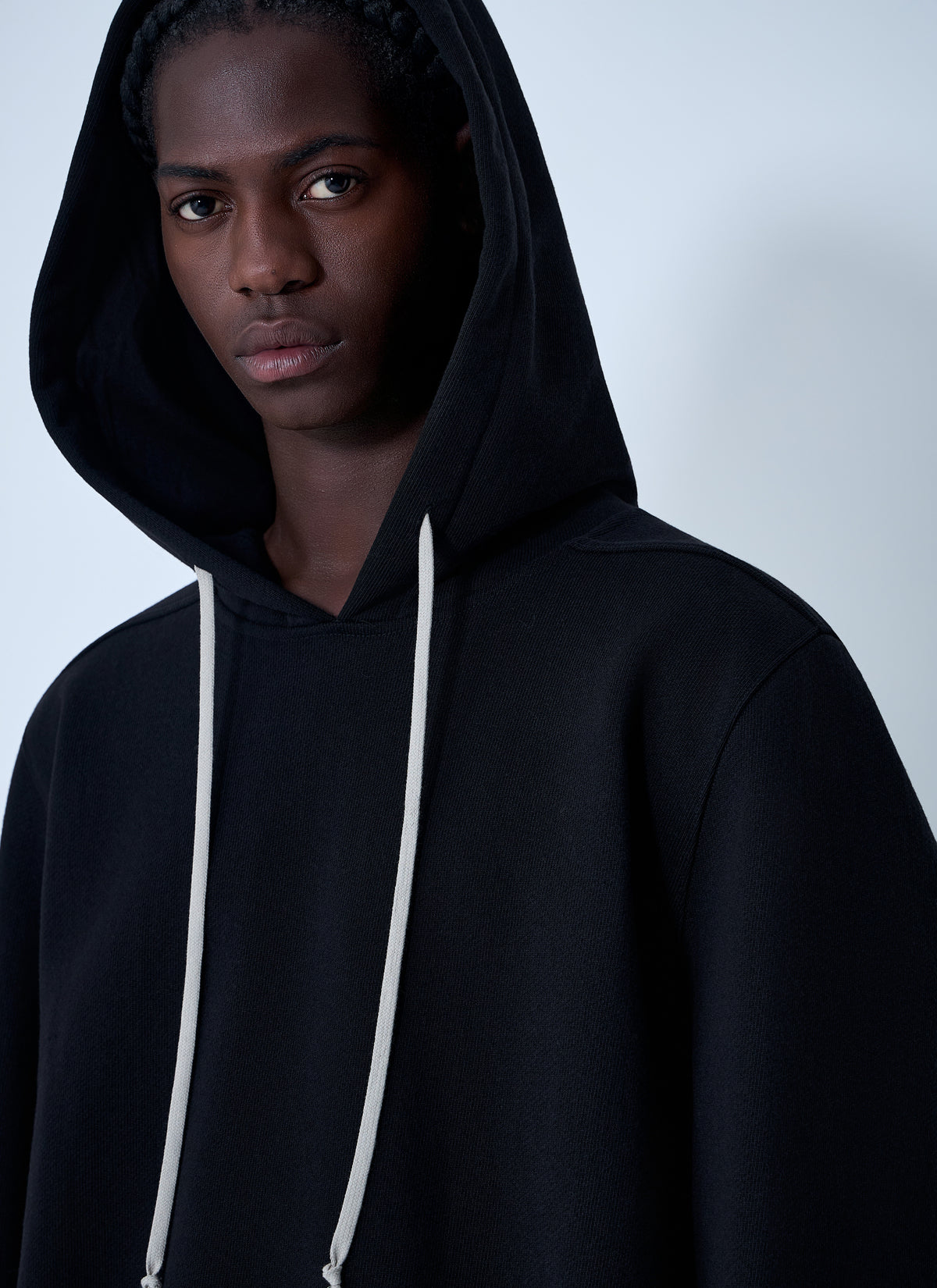 Rick Owens Men Cotton Hooded Sweatshirt