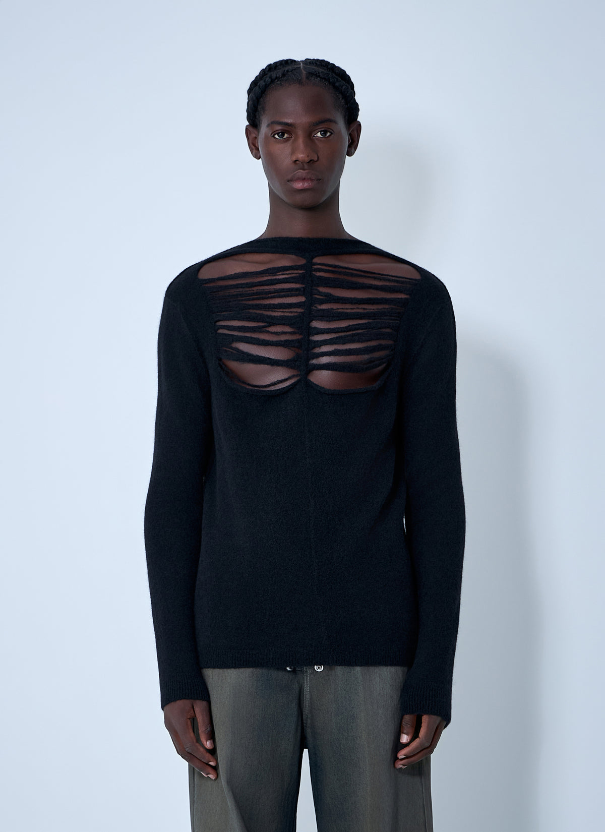 Rick Owens Men Wool-Blend Knit Top