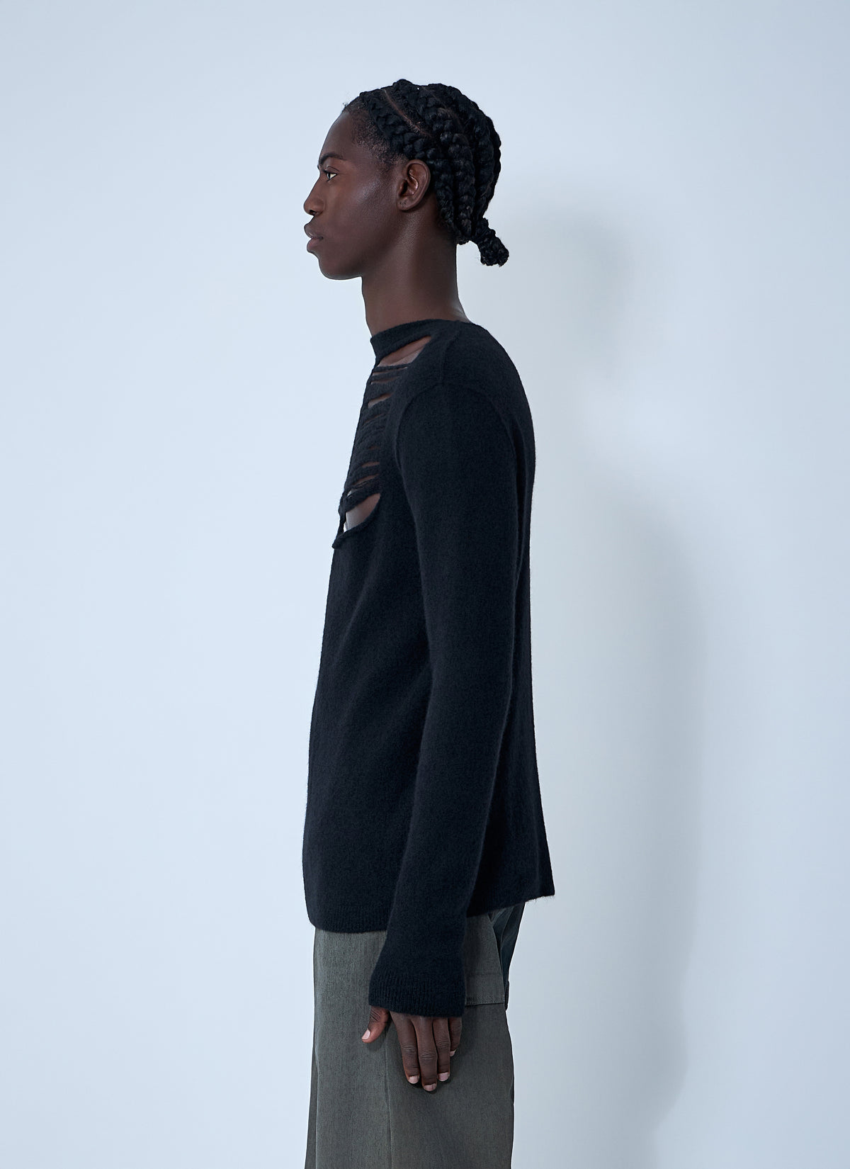 Rick Owens Men Wool-Blend Knit Top