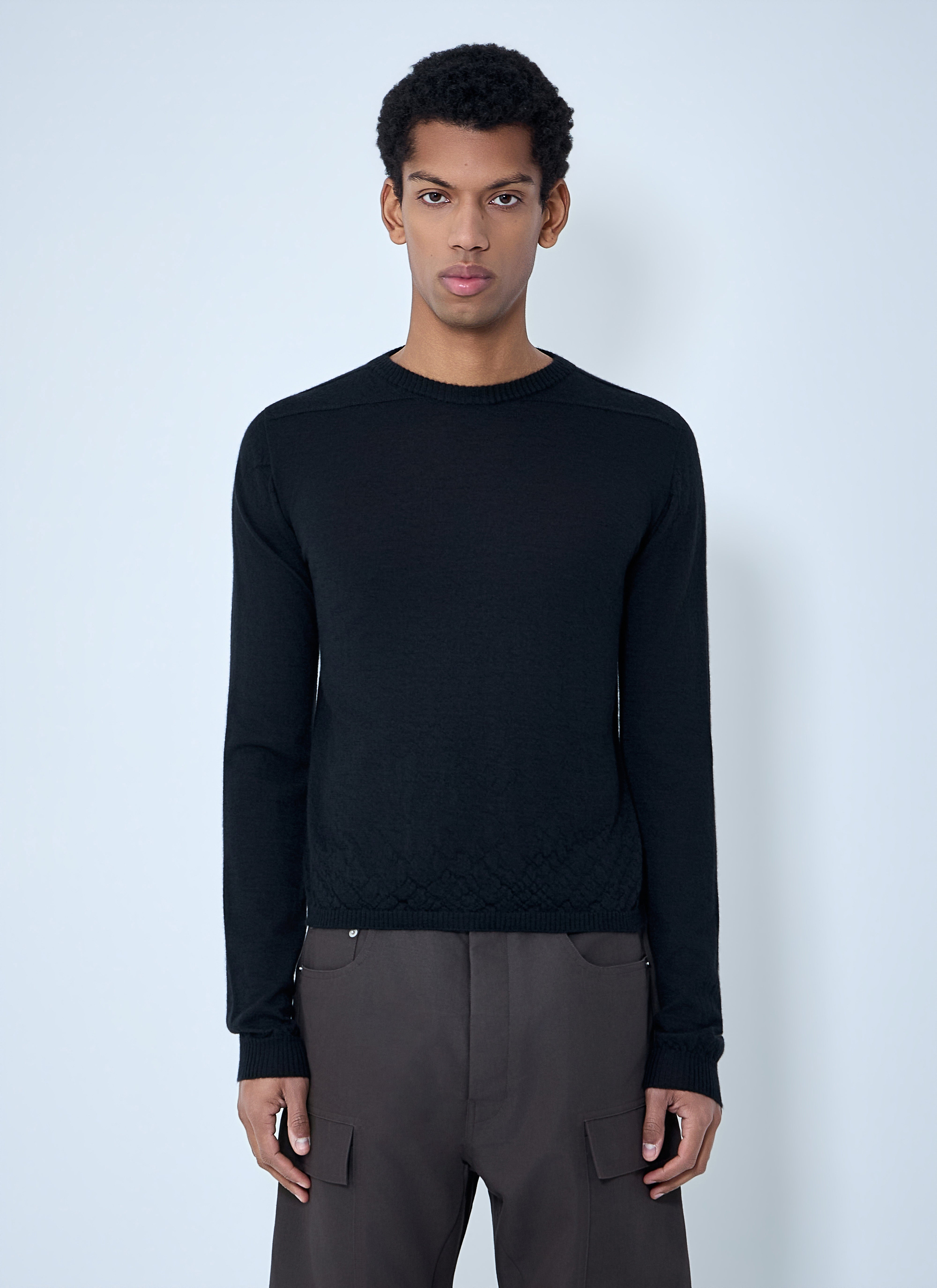 Rick Owens Men Fine Knit Wool Sweater – Bluefly