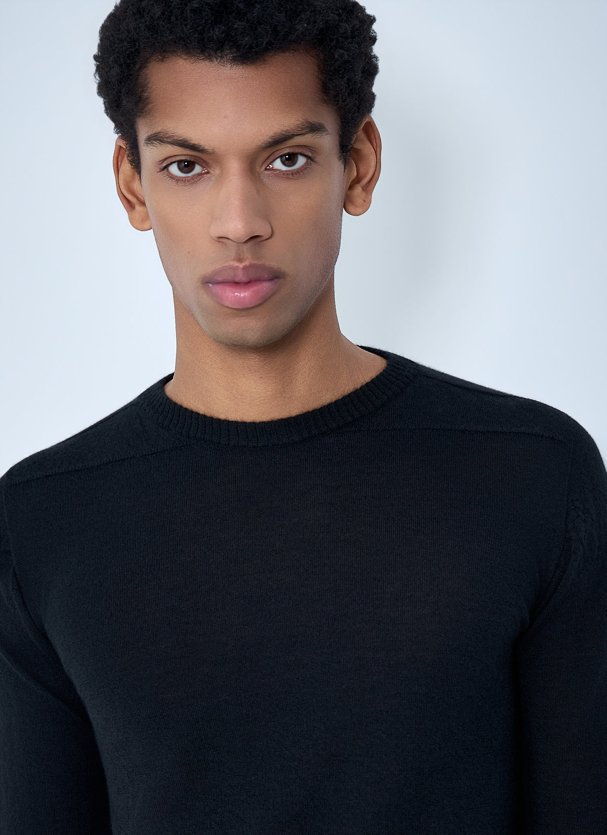 Rick Owens Men Fine Knit Wool Sweater