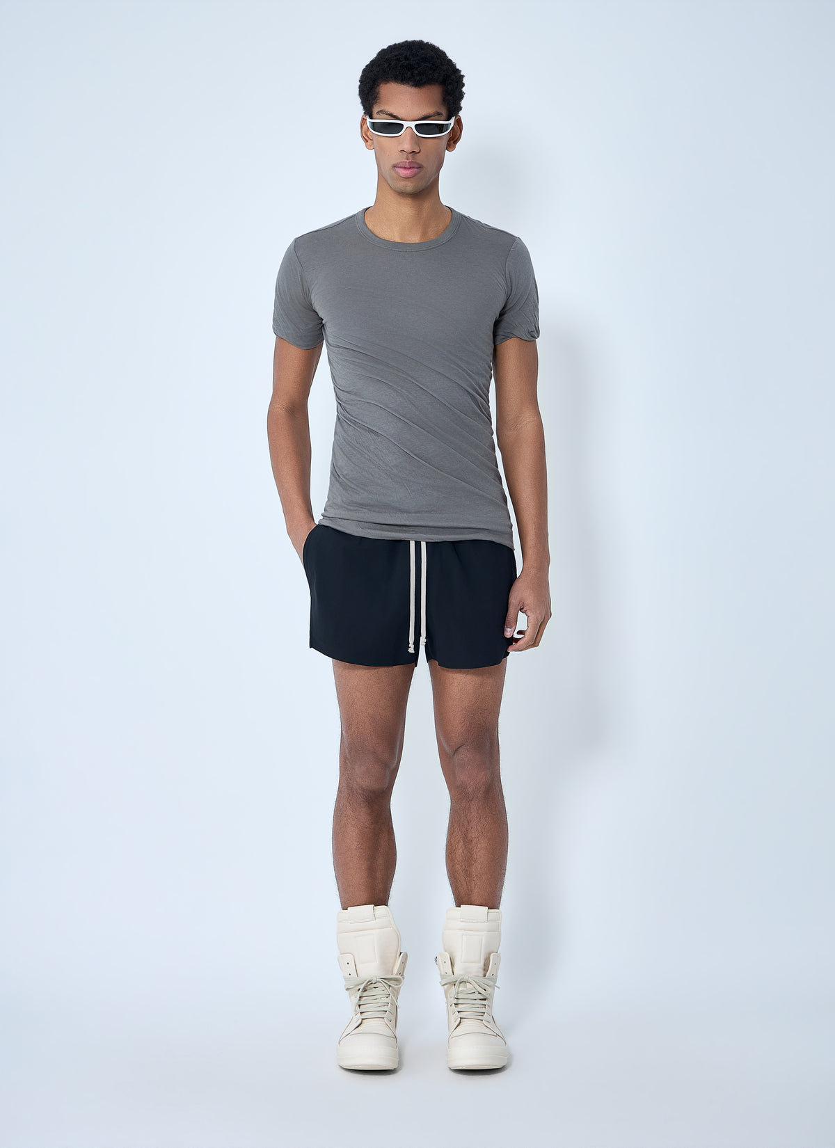 Rick Owens Men Elasticated Waistband Shorts