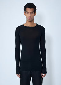 Rick Owens Rick Owens Men Ribbed Long Sleeve Top