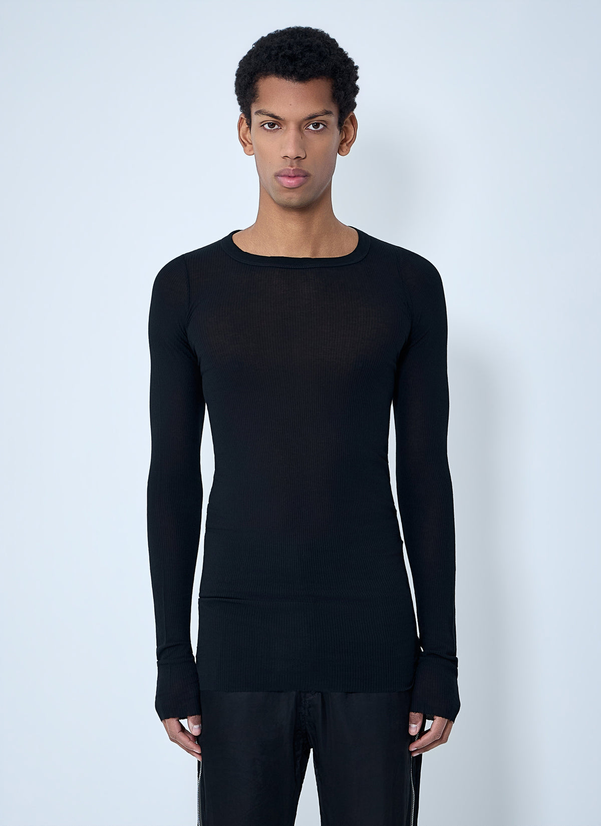 Rick Owens Rick Owens Men Ribbed Long Sleeve Top